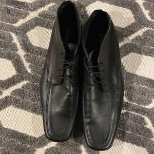 Men's AQUILES Classic Leather Dress 1/4 Hi Boots Black Size 40/ 8.5 US